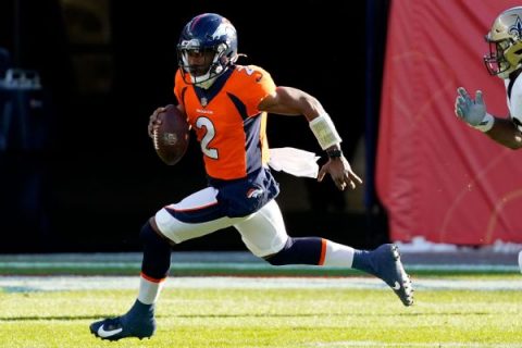 QB-less Broncos complete 1 pass in loss to Saints