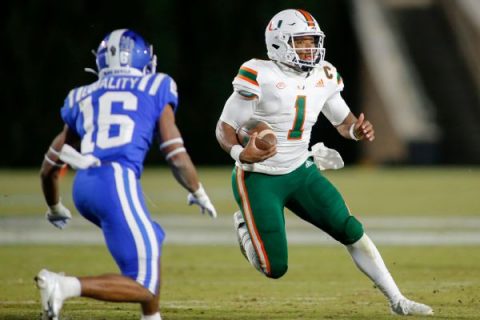 QB King says he’s returning to Canes in 2021