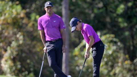 How Tiger Woods and son, Charlie, had the time of their lives playing golf together
