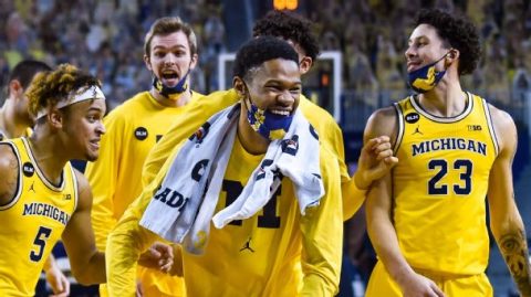 Bracketology: Michigan moves to No. 1 seed line in latest projection