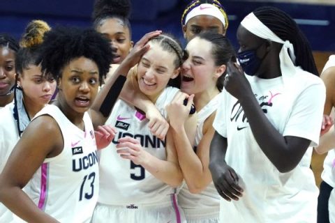 UConn new No. 1 in AP women’s basketball poll
