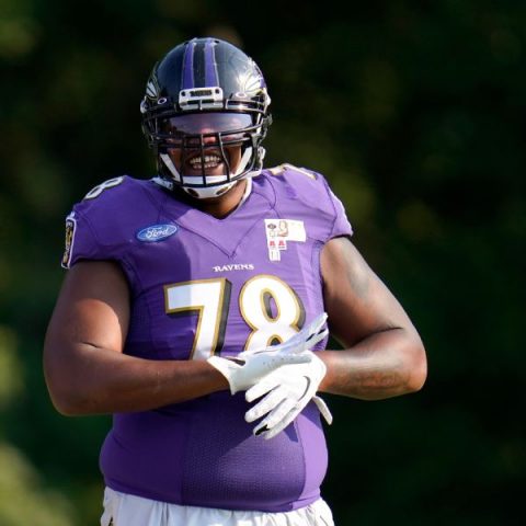 Chiefs acquire OT Brown in trade with Ravens