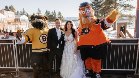 Lake Tahoe wedding gets Gritty thanks to NHL