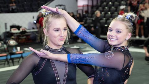 Alyssa and Rachel Baumann are sisters, fans — and gymnastics rivals