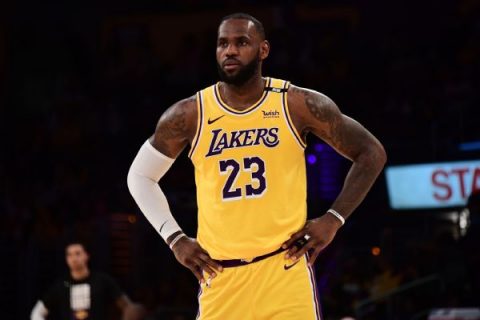LeBron returns to court for Lakers at Celtics