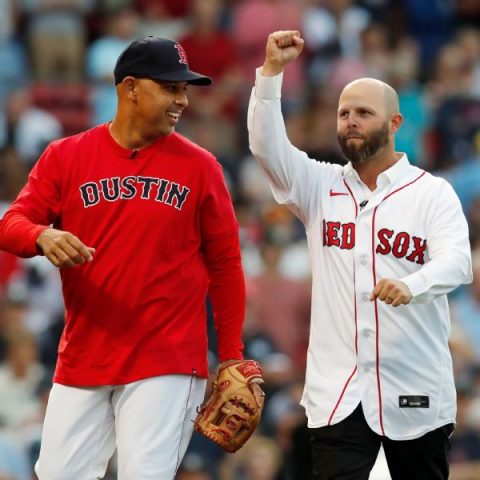 Red Sox past, present honor beloved Pedroia