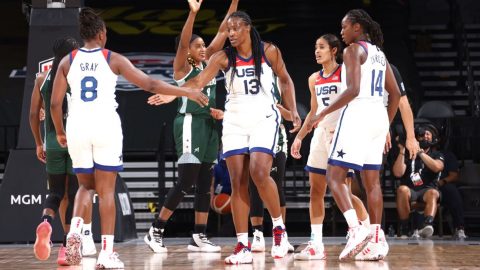 U.S. women’s basketball earns first exhibition win