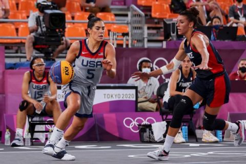 U.S. women (2-0) top No. 1 France in 3×3 hoops