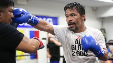 Outside the ring, Manny Pacquiao prepares for the fight of his life