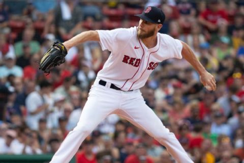 Sale fans 8 for Red Sox, wins 1st start since ’19