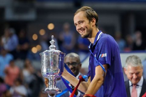 Medvedev stuns Djokovic in Open to win 1st major