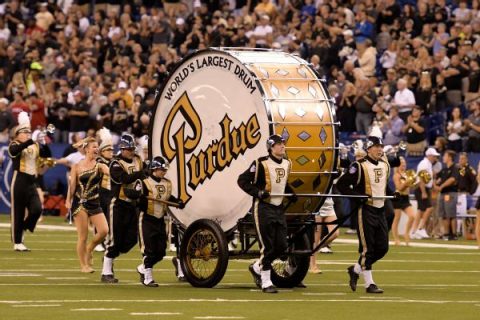 Purdue’s famous drum too big for Irish’s stadium