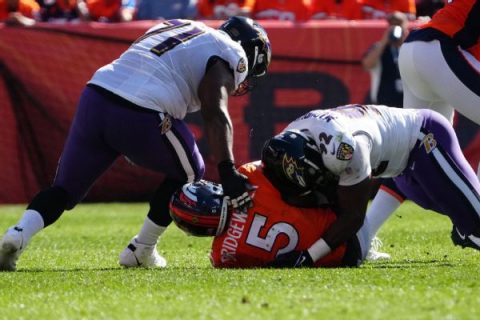 Bridgewater exits Broncos’ loss with concussion
