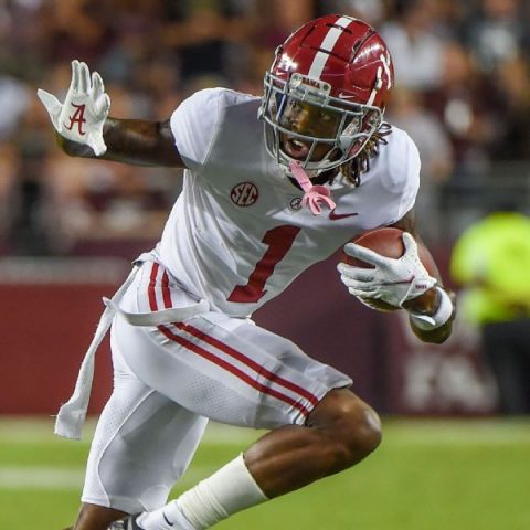 Bama top WR tossed from Iron Bowl for targeting