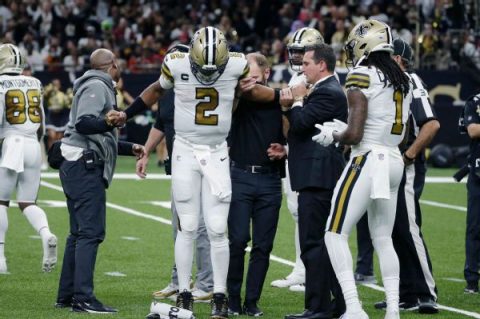 QB Winston carted off, ruled out in Saints win