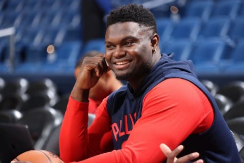 Sources: Zion in N.O., to rejoin team next week