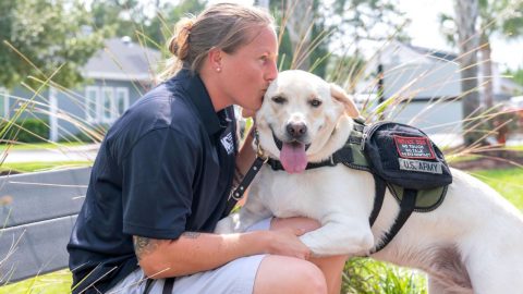 How Tampa Bay Buccaneers’ Chris Godwin is helping veterans get service dogs