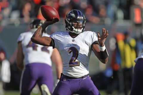 Huntley-led Ravens don’t ‘flinch’ with Jackson out