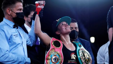 Amanda Serrano looks to match Katie Taylor’s win and lock up major women’s boxing showdown