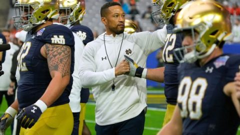 ‘You don’t want to let him down’: Marcus Freeman leads Notre Dame into a new era