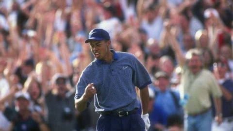 The bleachers shook and the beer cans flew: Tiger’s ace in Phoenix 25 years later