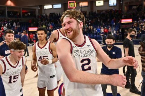 Zags unanimous No. 1 in Top 25; Zona up to No. 2