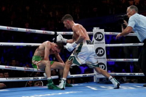 Wood KO’s Conlan out of ring in stunning finish
