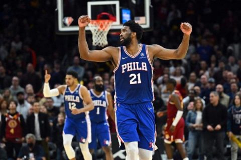 Embiid claims scoring title as Giannis sits finale
