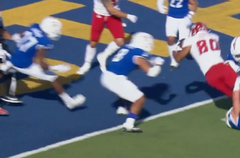 Jake Haener finds Juan Rodriguez for a six-yard touchdown, Fresno State leads San Jose State 16-6