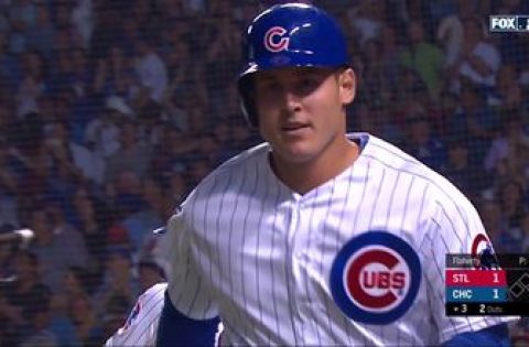 Anthony Rizzo homers in shocking return from ankle injury to knot Cubs, Cardinals at 1-1