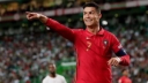 Cristiano Ronaldo scores two goals in Portugal’s 4-0 rout of Switzerland ‘ UEFA Nations League