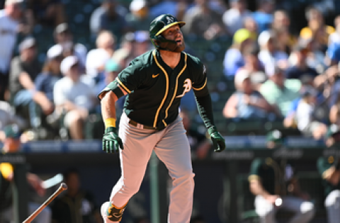 Seth Brown launches homer to help A’s defeat Rangers, 6-3