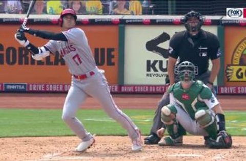 Shohei Ohtani Snaps an 0-19 Drought with a Monster 3-run Shot to Take the Lead, but the Angels Drop it Late