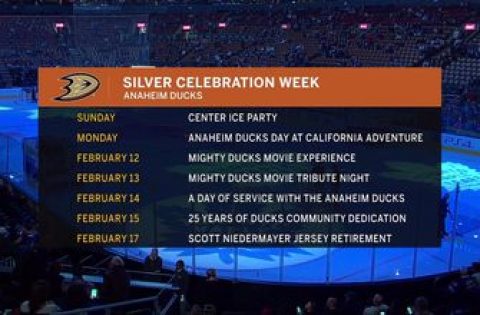 Ducks Silver Celebration Week to take place from February 10-17
