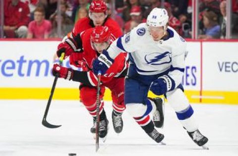 Lightning offense goes ice cold after ferocious 1st in OT loss to Hurricanes