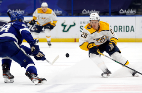 Lightning struggle to find twine with Pekke Rinne in net, fall 4-1 to Predators