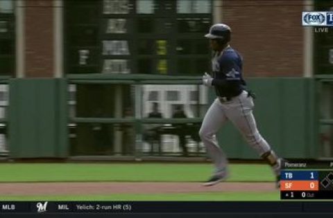 WATCH: Yandy Diaz homers, Christian Arroyo hits an RBI to help Rays blank Giants
