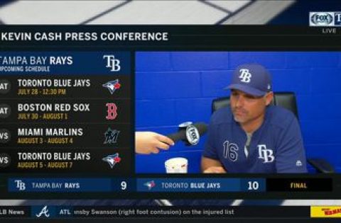 Kevin Cash on Rays’ extra-innings loss: ‘It’s very disappointing…We expect to win that game’