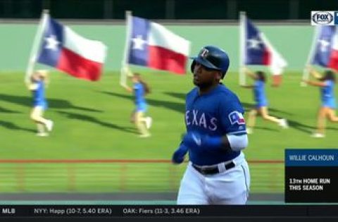 HIGHLIGHTS: Willie Calhoun puts the Rangers on top with Solo Home Run