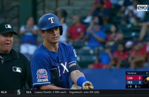 HIGHLIGHTS: Nick Solak’s 2nd Double of the Season puts Rangers back on top