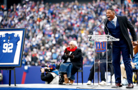 ‘I never dreamed about this’ – Michael Strahan gives speech after jersey retirement by Giants
