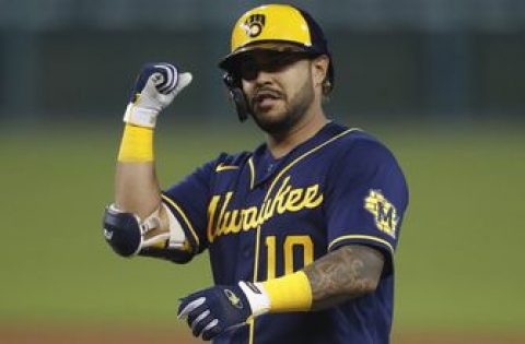 Brewers catcher Narvaez vows to find batting prowess once again