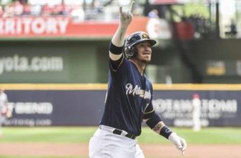 WATCH: Hitting leadoff for first time, Brewers’ Grandal goes yard