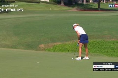 Kaitlyn Papp defeated Yuka Saso by two holes in the round of 64