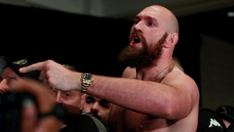 Deontay Wilder v Tyson Fury: News conference descends into chaos