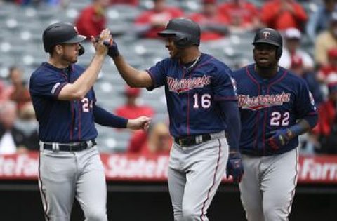 Twins tie team record with 8 homers in 16-7 rout of Angels