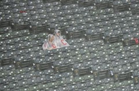 Indians-Rangers game postponed by rain