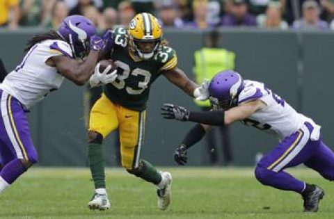 Packers coach LaFleur says Aaron Jones did ‘unbelievable job’ in win over Vikings