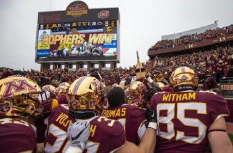 Gophers jump 9 spots to No. 8 in College Football Playoff rankings