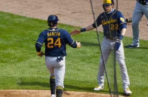 Garcia’s double in 10th inning powers Brewers to 6-5 win over Cubs